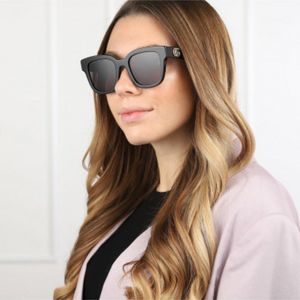 Gucci GG0998S 001 Sunglasses Black Grey Square Unisex